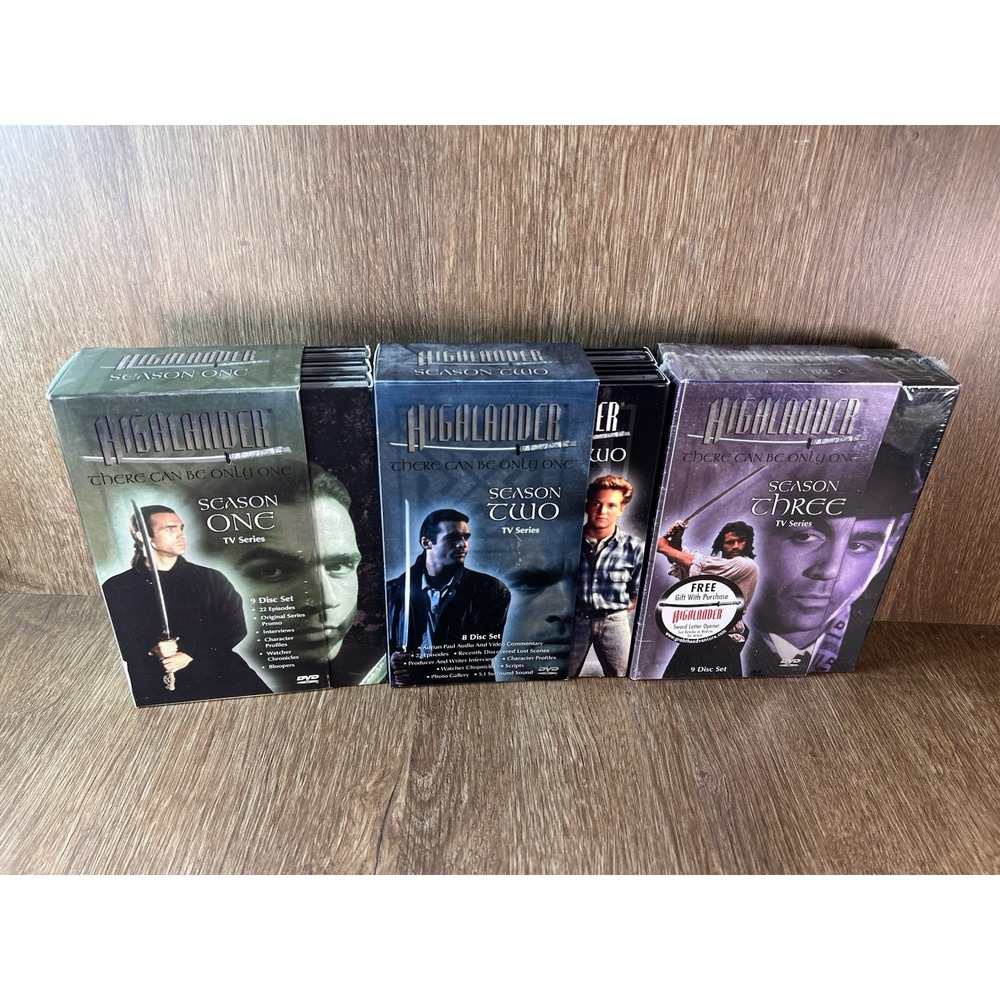 Highlander The Series DVD Box Sets Seasons 1 2 3 Adrian Paul Fantasy Action TV